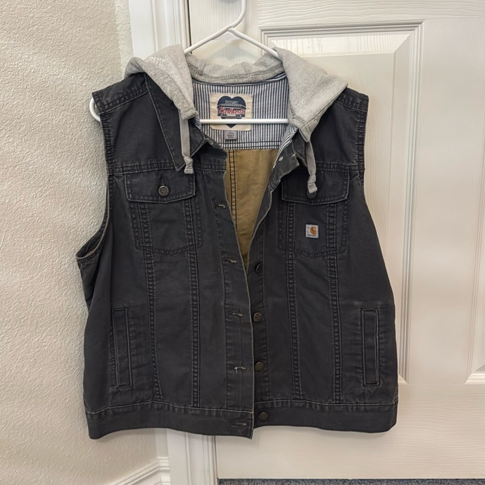 Vintage upcycled Carhartt Detroit vest